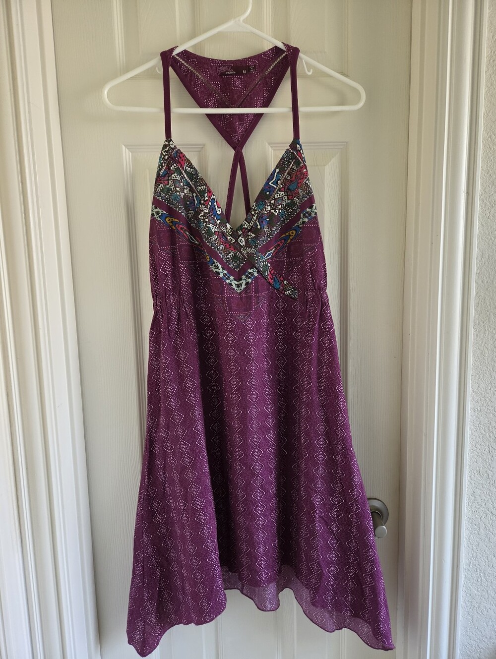 prAna Darya Halter Dress Pomegranate Marrakesh Purple Cotton Coverup Medium